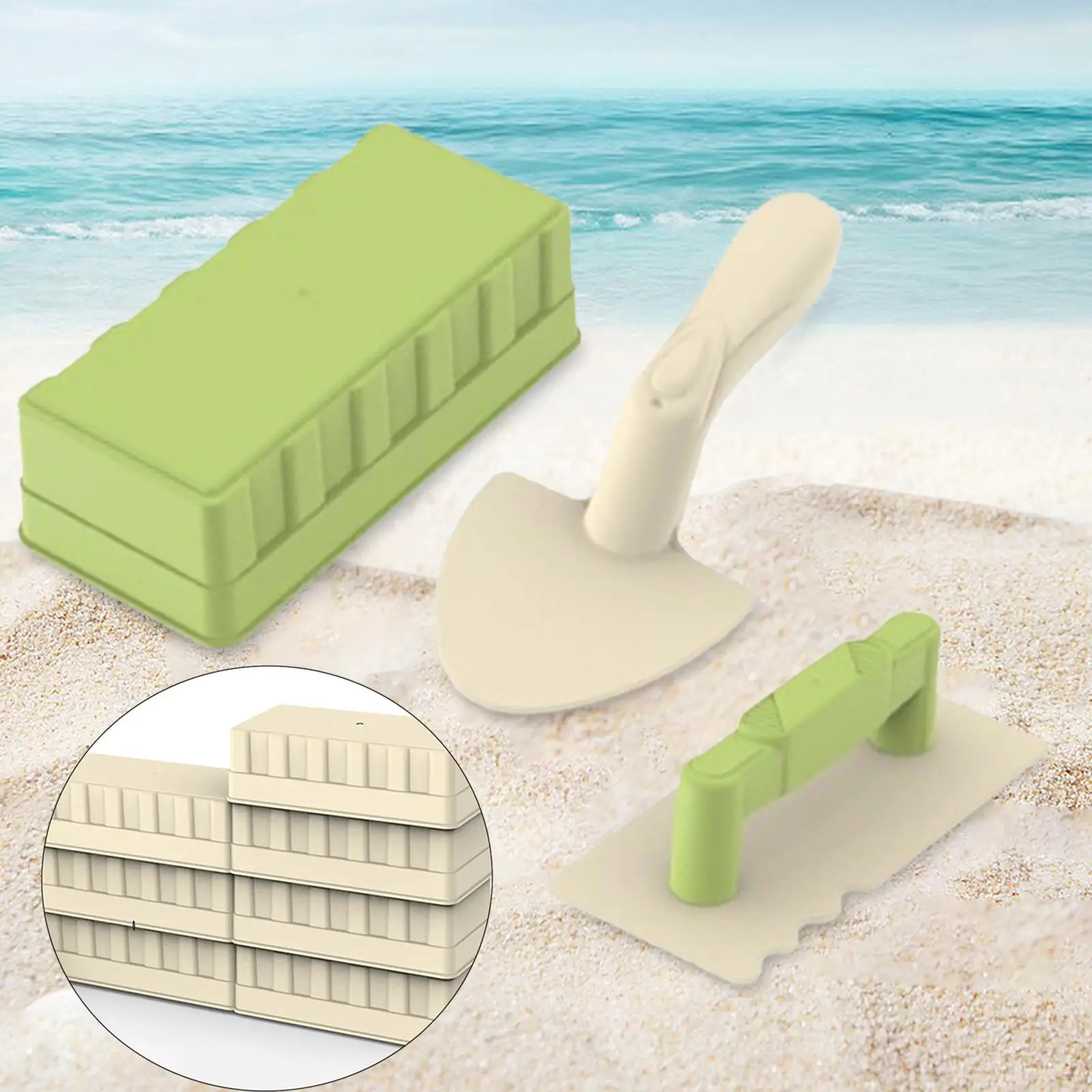 

Наборы для строительства Sandcastle, портативные пляжные игрушки, семейный песок, набор игрушек для