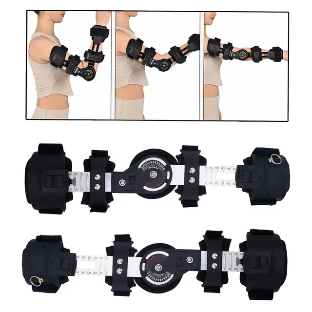 팔꿈치 부상 회복을 위한 팔 지지대 골절 교정 힌지 보호대