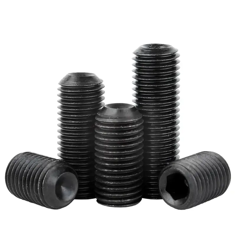 10Pcs/lot M2 M2.5 M3 M4 M5 M6 M8 M10 Headless Cup Point Set Screw 12.9 Grade Carbon Steel Hex Socket Set Screw Support Customize - Image 2