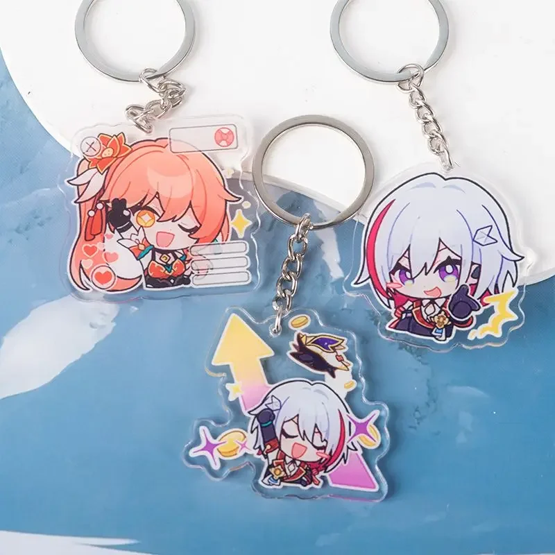 Gioco Honkai:Star Rail Guinifen Topaz Q Expression Stickers Materiale Acrilico Shake Move Toys Anime Figure Regalo Pendente Di Natale