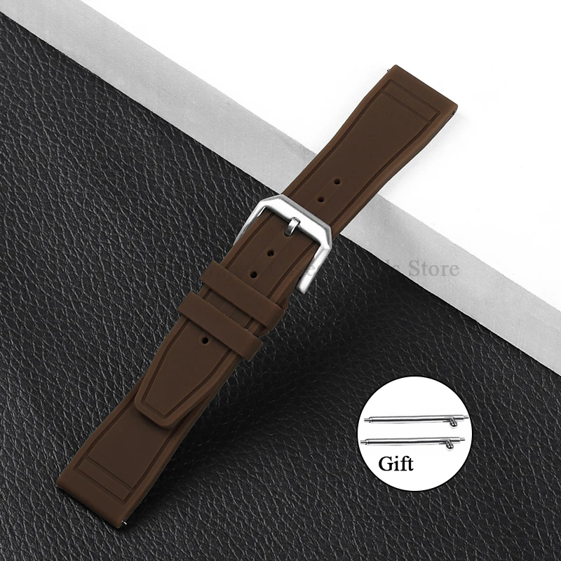 Premium Silicone Watch Strap - Quick Release Rubber Sport Band 20mm 21mm 22mm