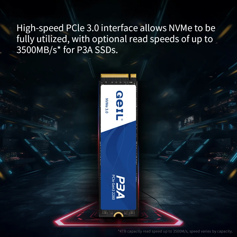 GeIL  ָ Ʈ ̺, Ʈ ũž ƮϿ SSD M2, 250GB, 500GB, P3A, 1T, 2t, M.2 NVME 1.4 , PCIe Gen 3X4 2280