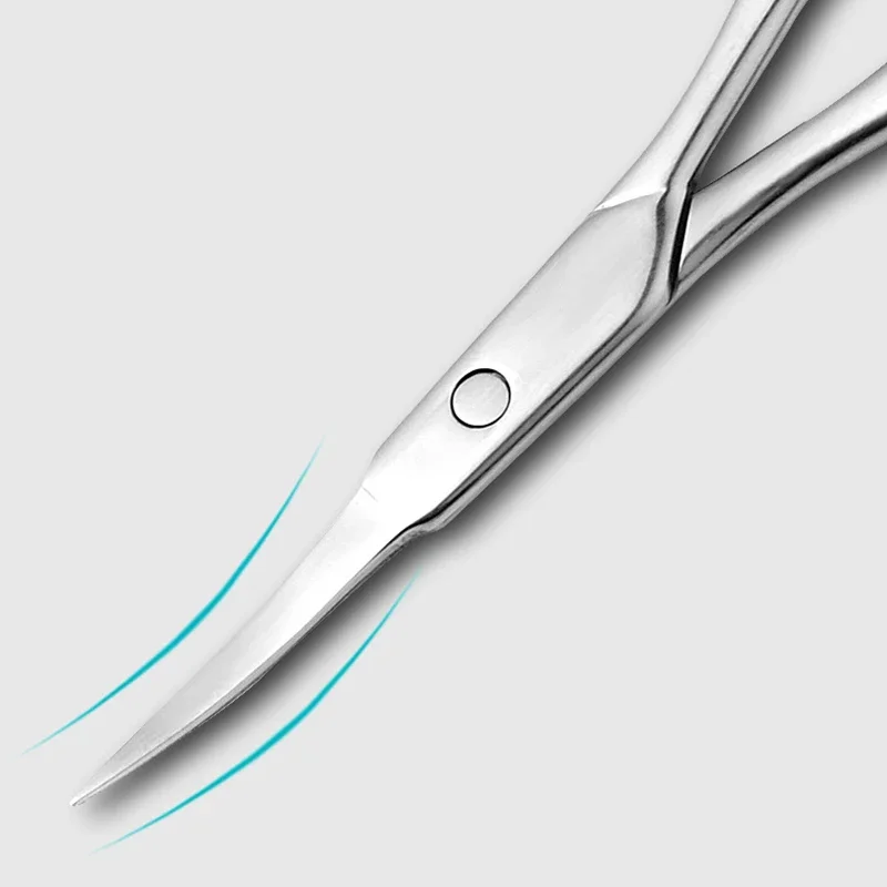Scissors Trimmer Hair Remover Facial Hair Eyebrow Nose Scissors Rounded Curved Blade Cuticle Scissors Professional Clippers Tool 3