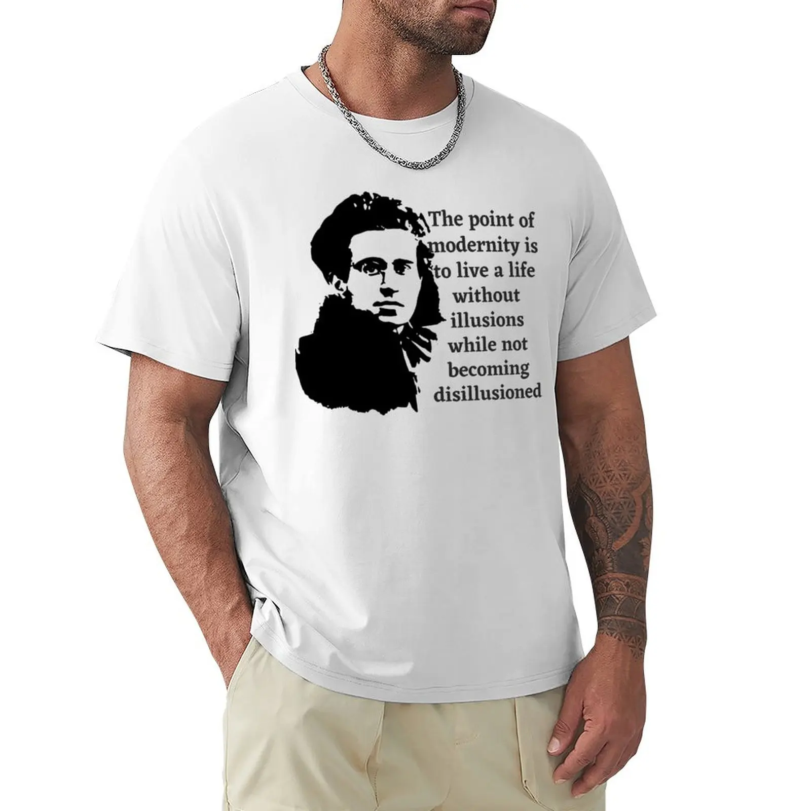 

Gramsci,quotes T-Shirt sublime graphics men t shirts