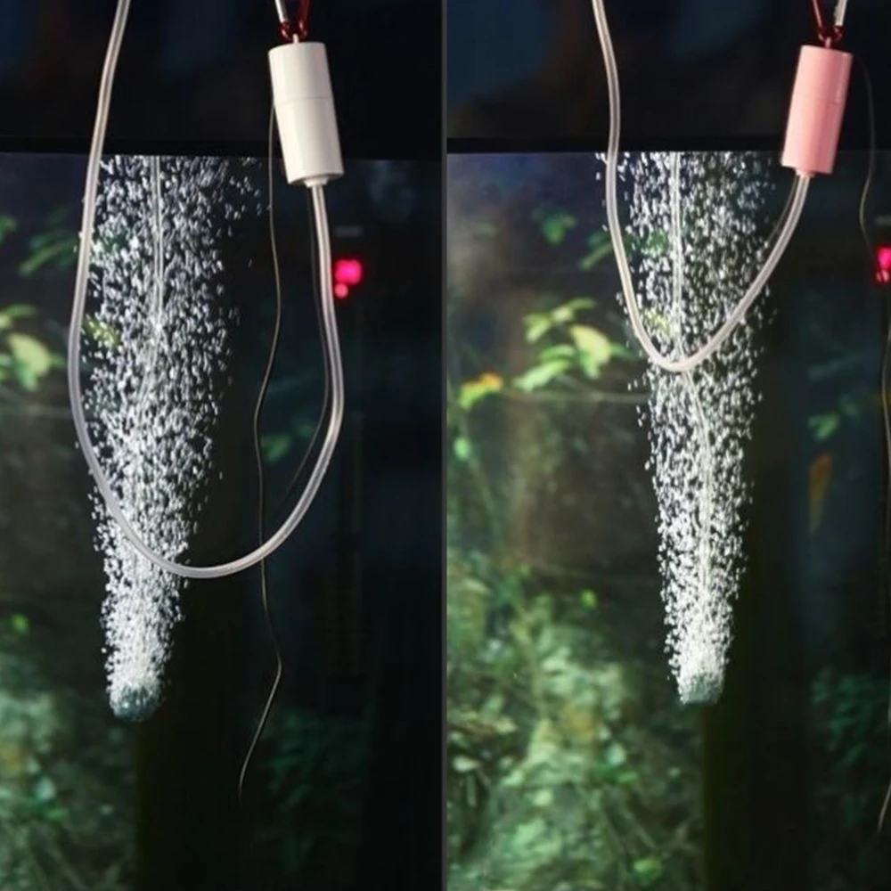 Aquarium USB Air Pump Fish Tank Silent Air Compressor Aquarium Portable Mini Oxygenator Aerator Accessories 5v 1A 1Pc