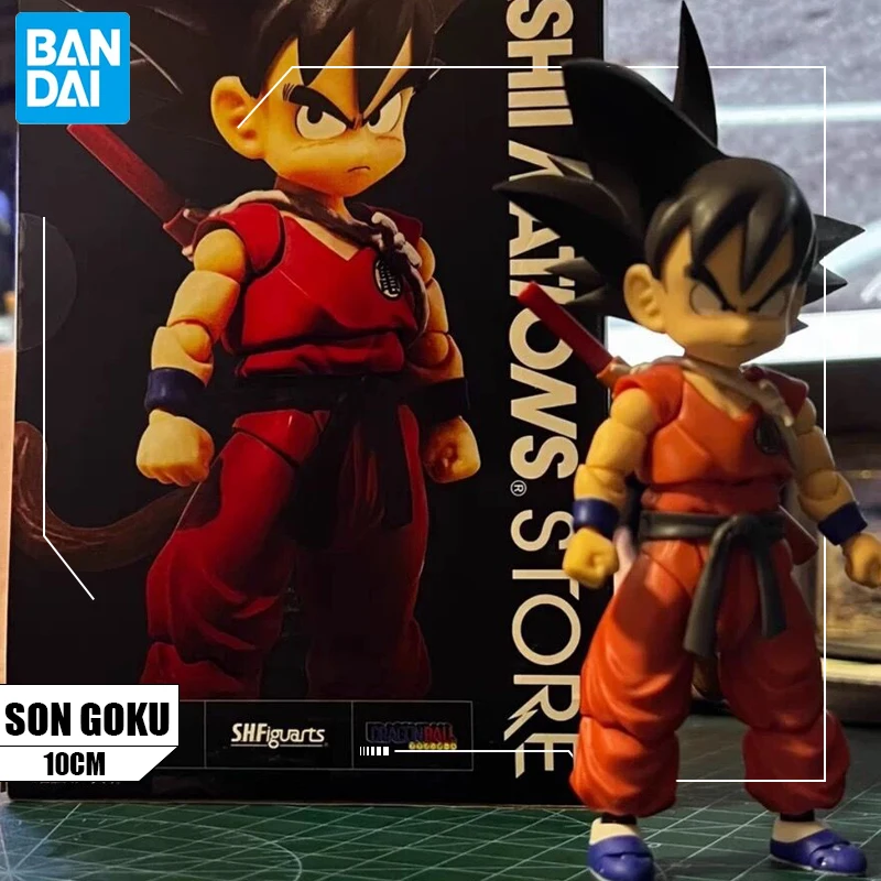 

In Stock Original Bandai Anime Dragon Ball Son Goku Innocent Challenger Action Figure S.H.Figuarts Model Figurine Doll Kids Toy