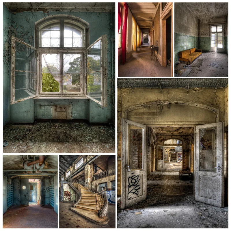 

Deserted Old House Indoor Retro Baby Photo Background Vintage Theme Photography Backdrop Photocall Photo Studio 21604EHP-02