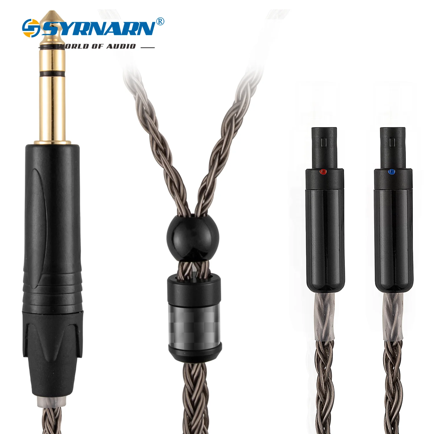 

SYRNARN 16 Core Headphone Cable Silver Plated Copper 1.5M 2M 3M for Sennheiser HD800s HD800 HD820s HD820 HD8XX Dharma D1000
