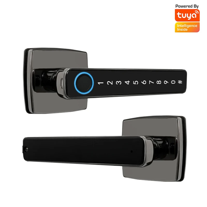 Tuya Smart Home Bluetooth Fechaduras de Impressão Digital Smart Door Lock Senha Digital App Desbloquear Remoto Bloqueio Eletrônico para Alexa Google