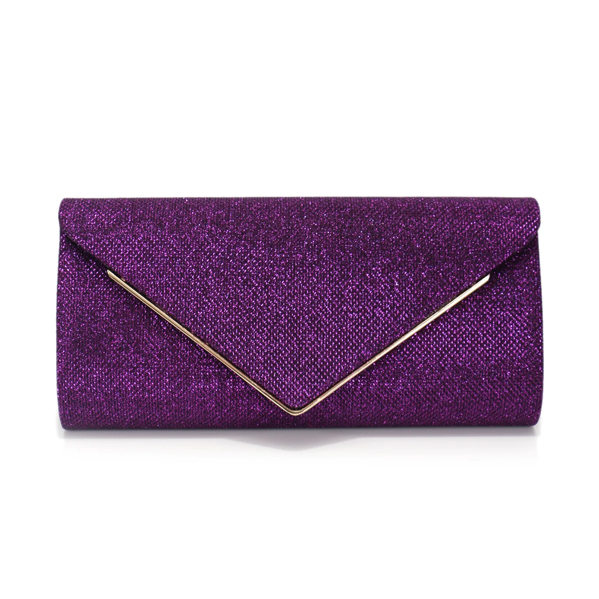 Golden Glitter Evening Clutch Handbag for Women