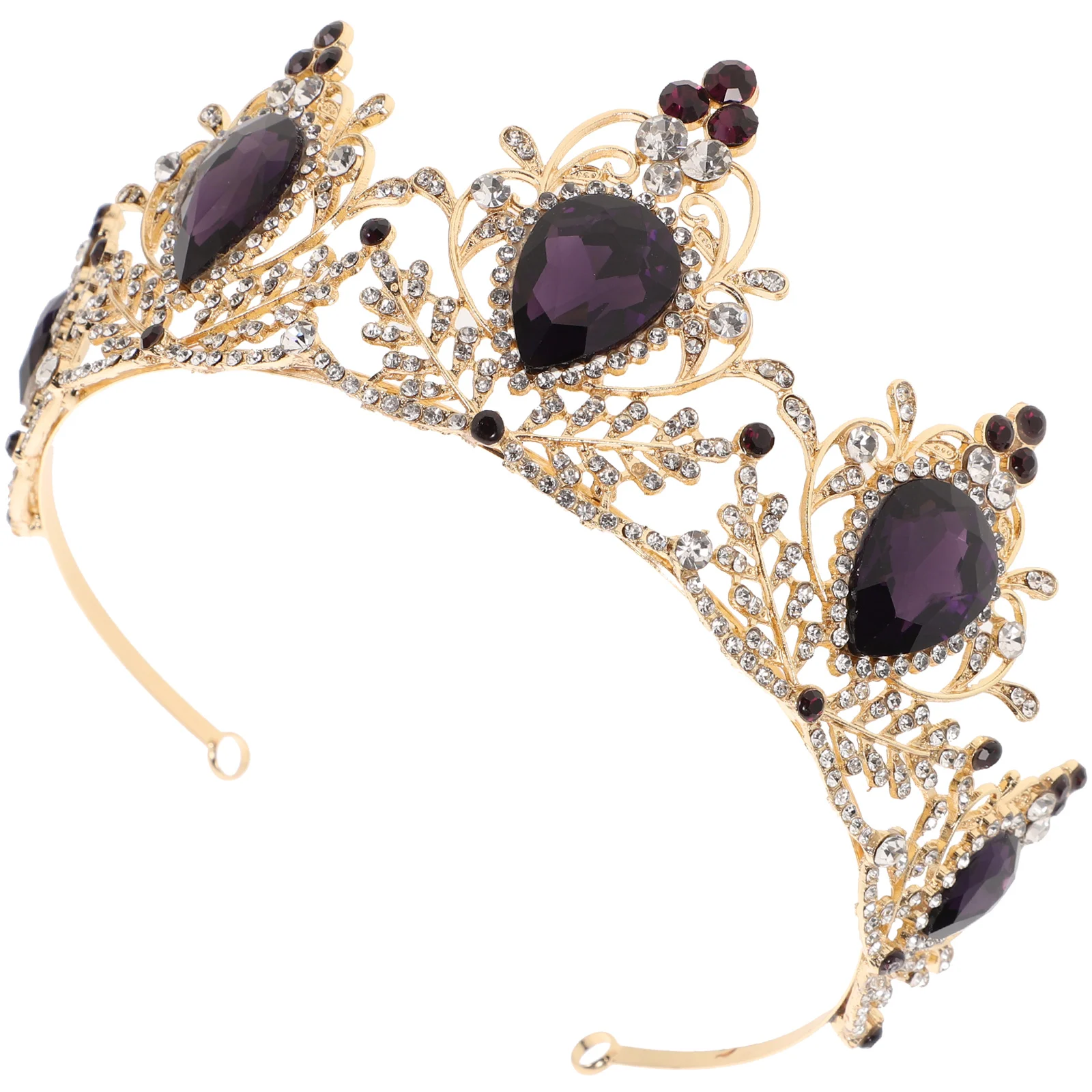 

1pc Rhinestone Crown Elegant Headband Hair Accessory Crown Headdress Jewelry for