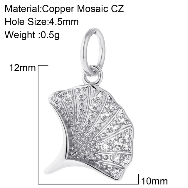 Charms for Jewelry Making Crab Shell Seahorse Designer Jewelry Charms for Diy Earrings Necklace Bracelet Charm Copper