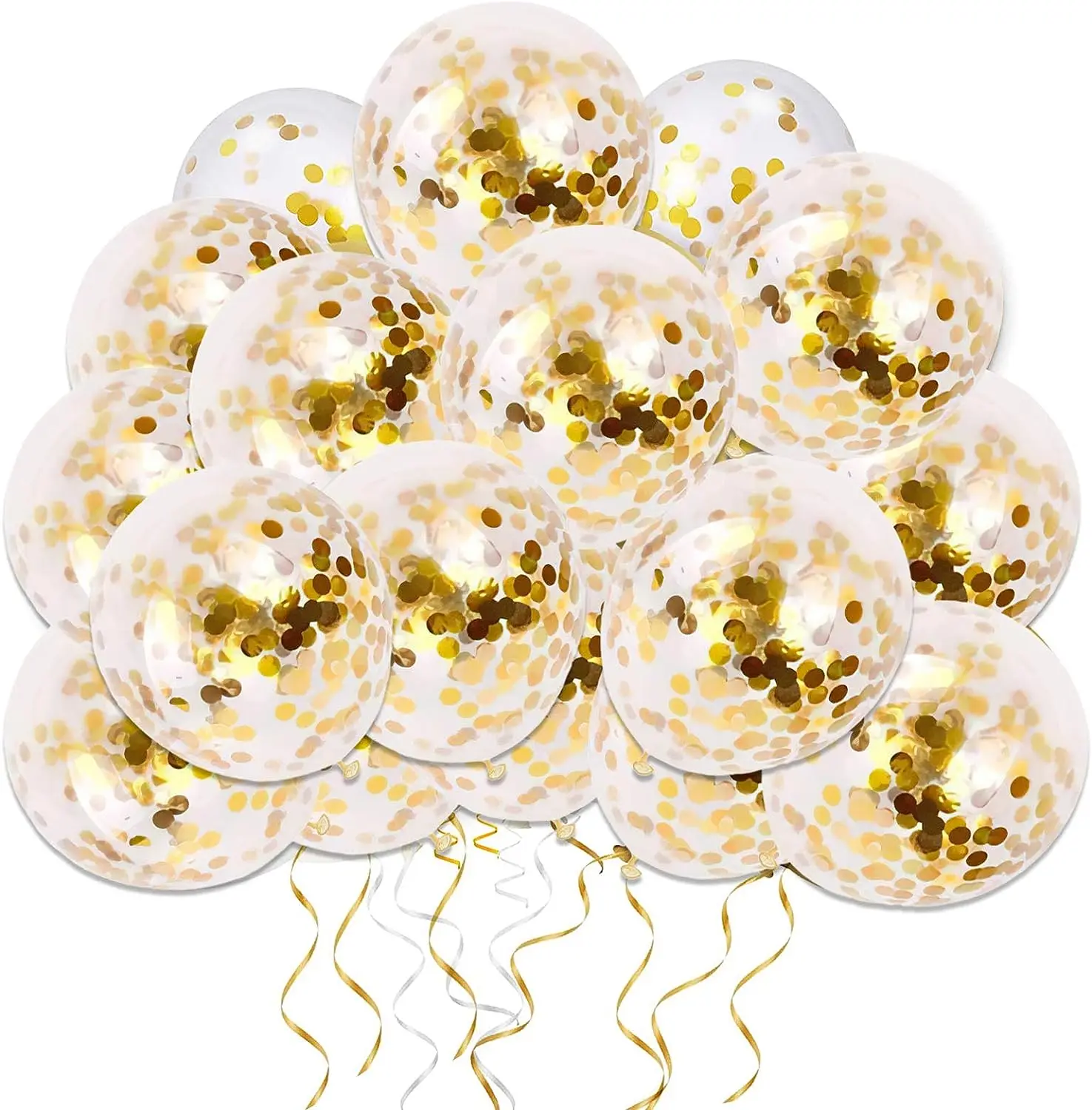 

Confetti Latex Balloons for Party Decoration, Bridal Shower, Wedding, Birthday, Garden, Engagement, 12 ", 50Pcs