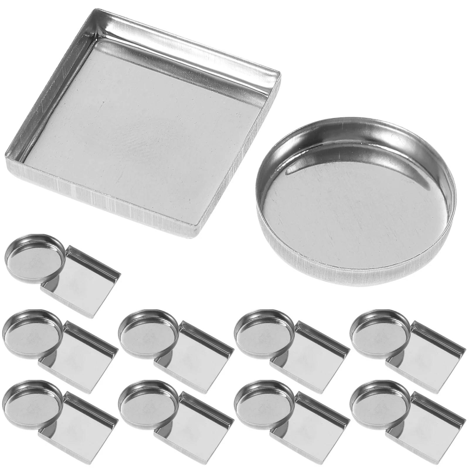 Empty Eyeshadow Pan 30pcs Empty Eyeshadow Metal Pan Makeup Palette Metal Pan Accessory