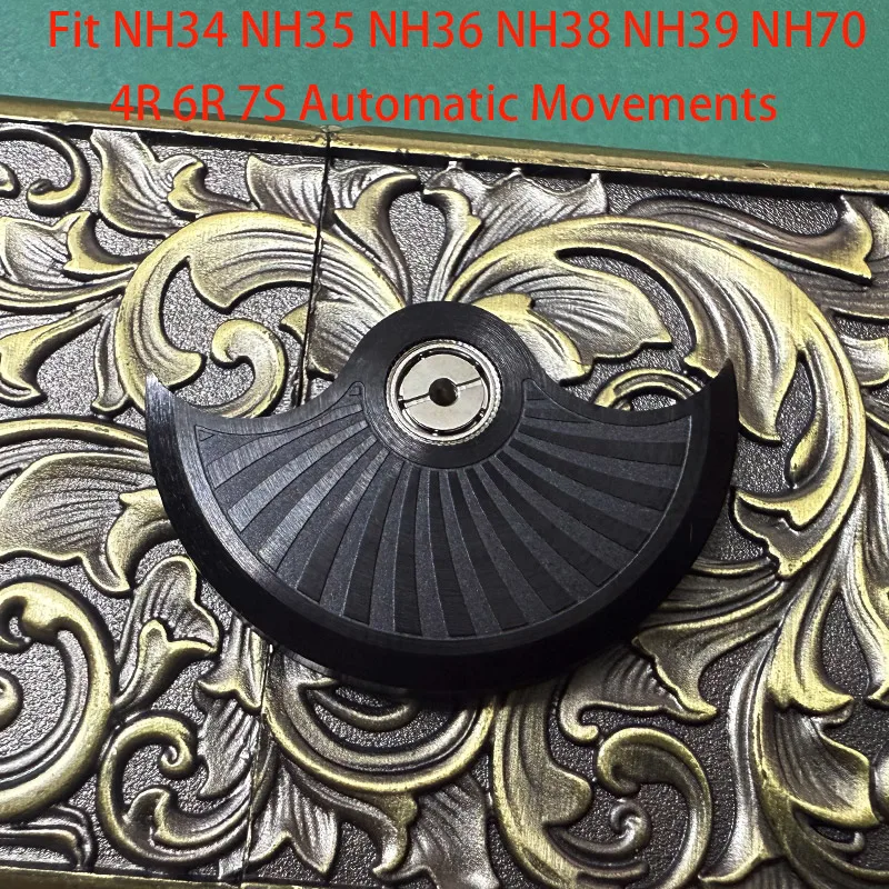 Customized Automatic Hammer Rose Gold Black Blue Silver Gold Watch Rotor Parts