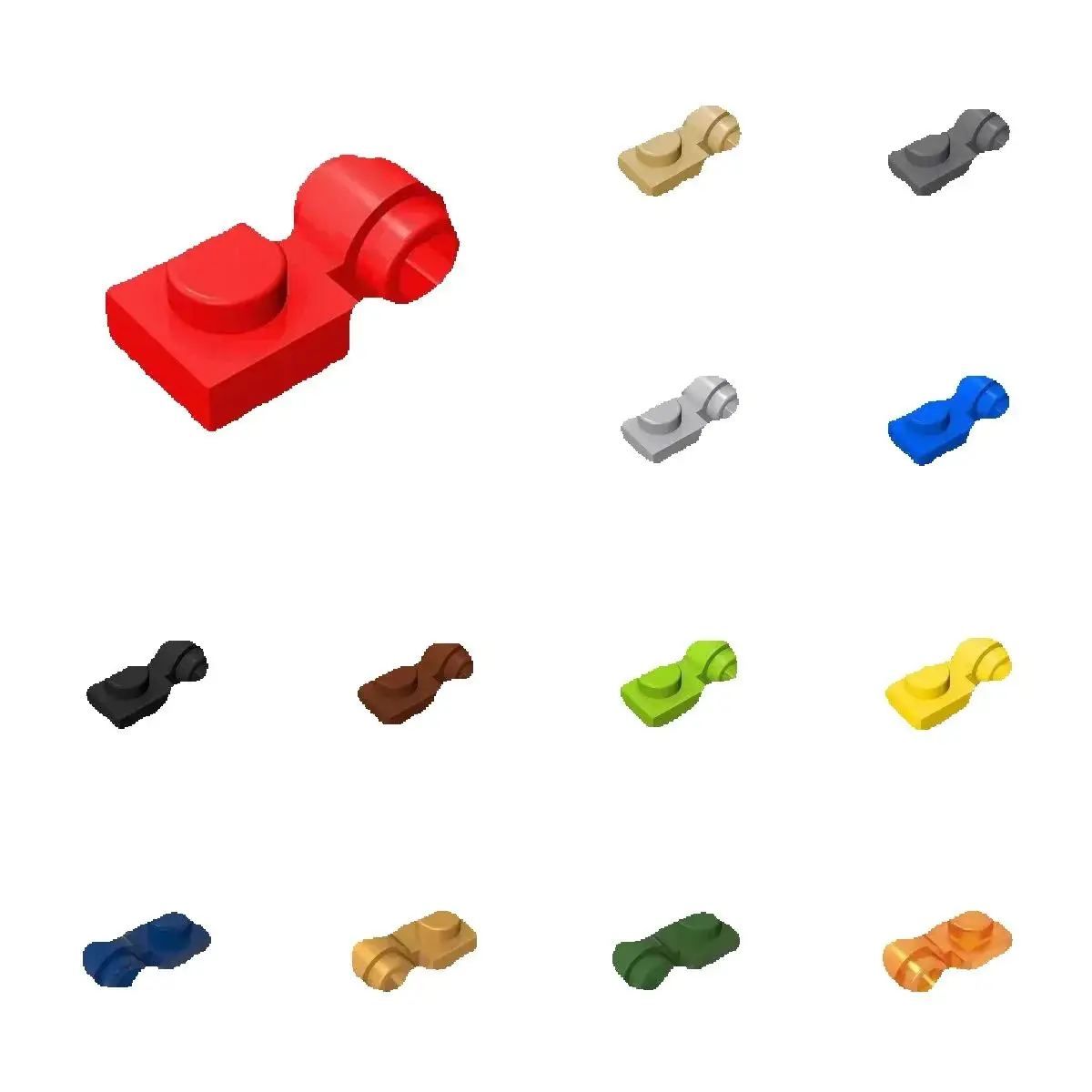 50 Stück 4081 Modifizierte 1x1 Bausteine mit Lichtbefestigung, Partikel-Puzzle, Ideen-Spielzeug, Kindergeburtstagsgeschenke