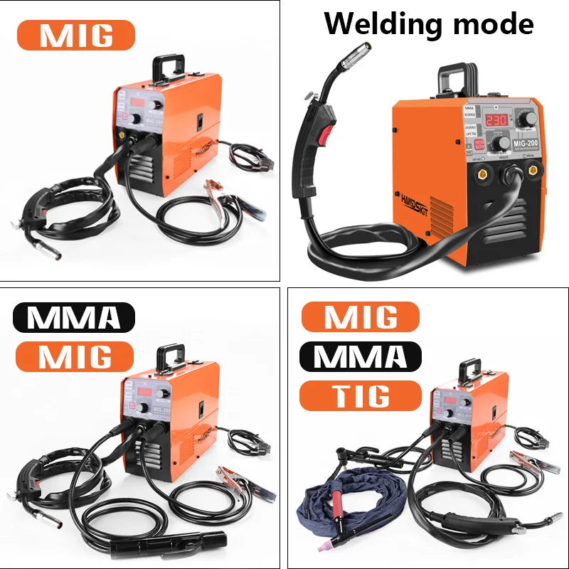3 in 1 MIG-200 Welding Machine Semi-automatic welding machine MMA Welder TIG Welding Machine Protable MIG
