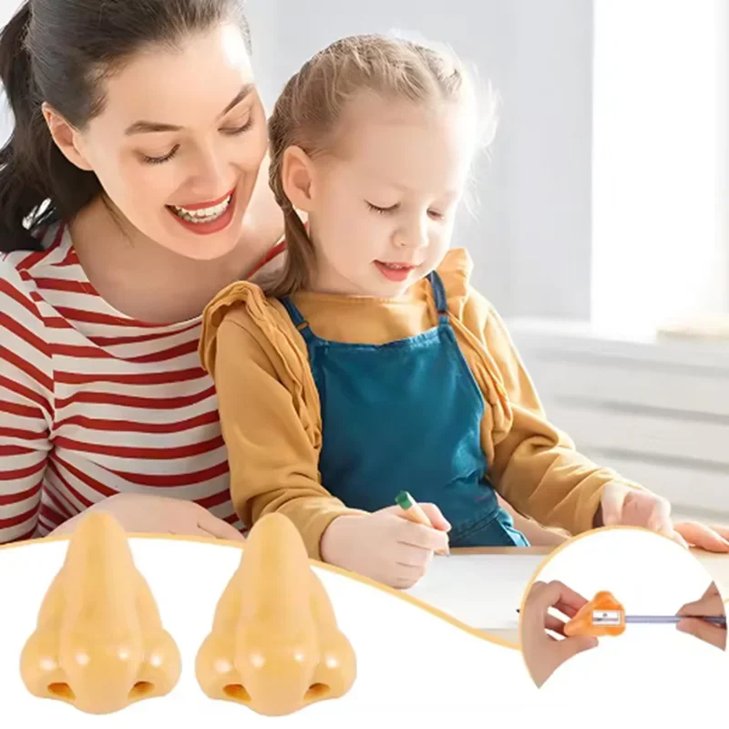 Nose Pencil Sharpener Double Hole for Kids
