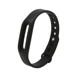 Silica Strap for Smartwatch - Durable and Fashionable Soft Wristband (Black)