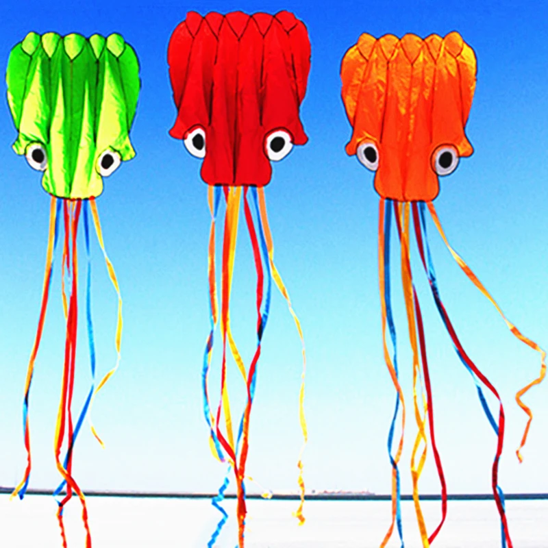 Colorful Kite Octopus Kites Flying Toys For Children Inflatable Fishing lines Stingray