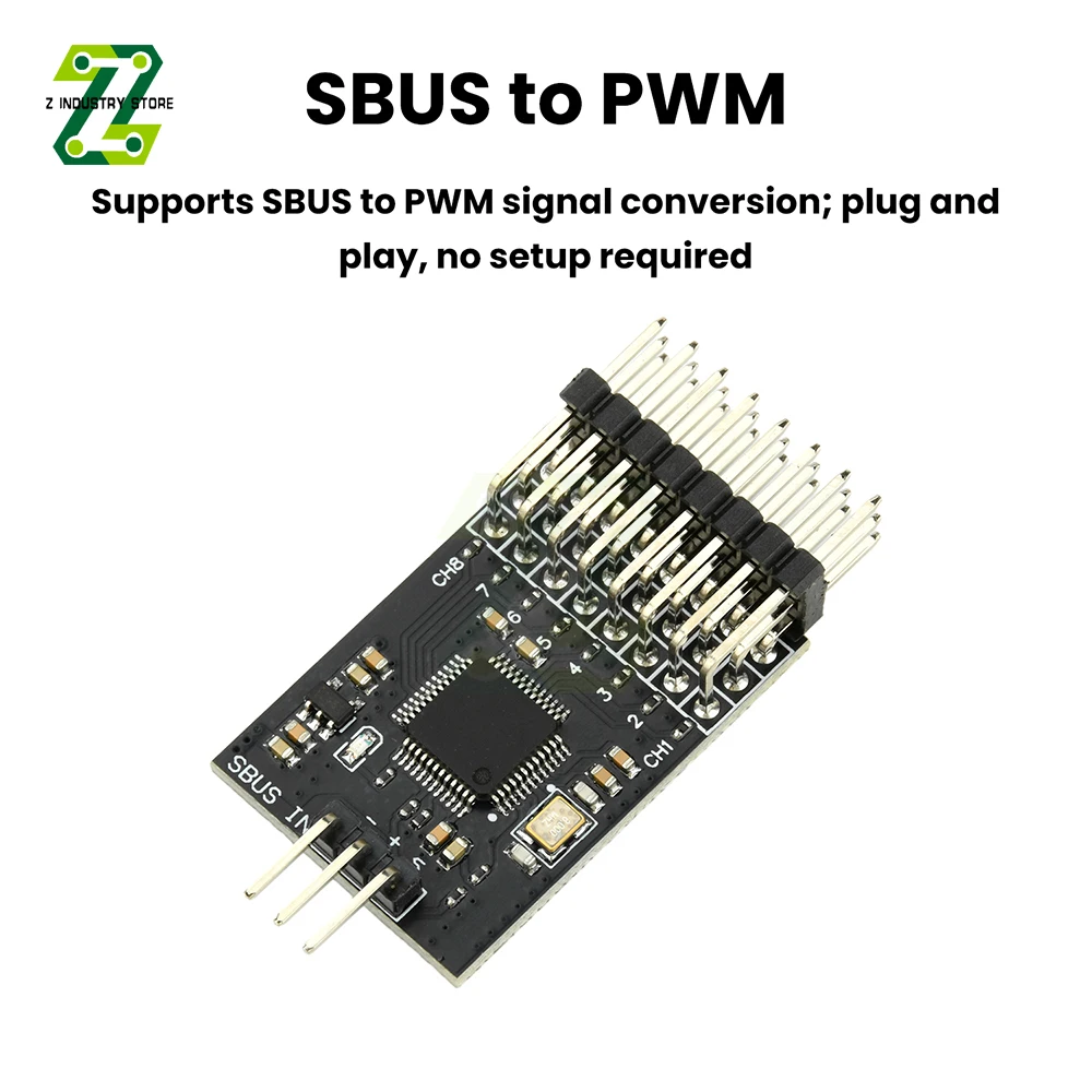 Convertisseur SBUS vers PWM 8 canaux 3.3-16V pour drone FPV