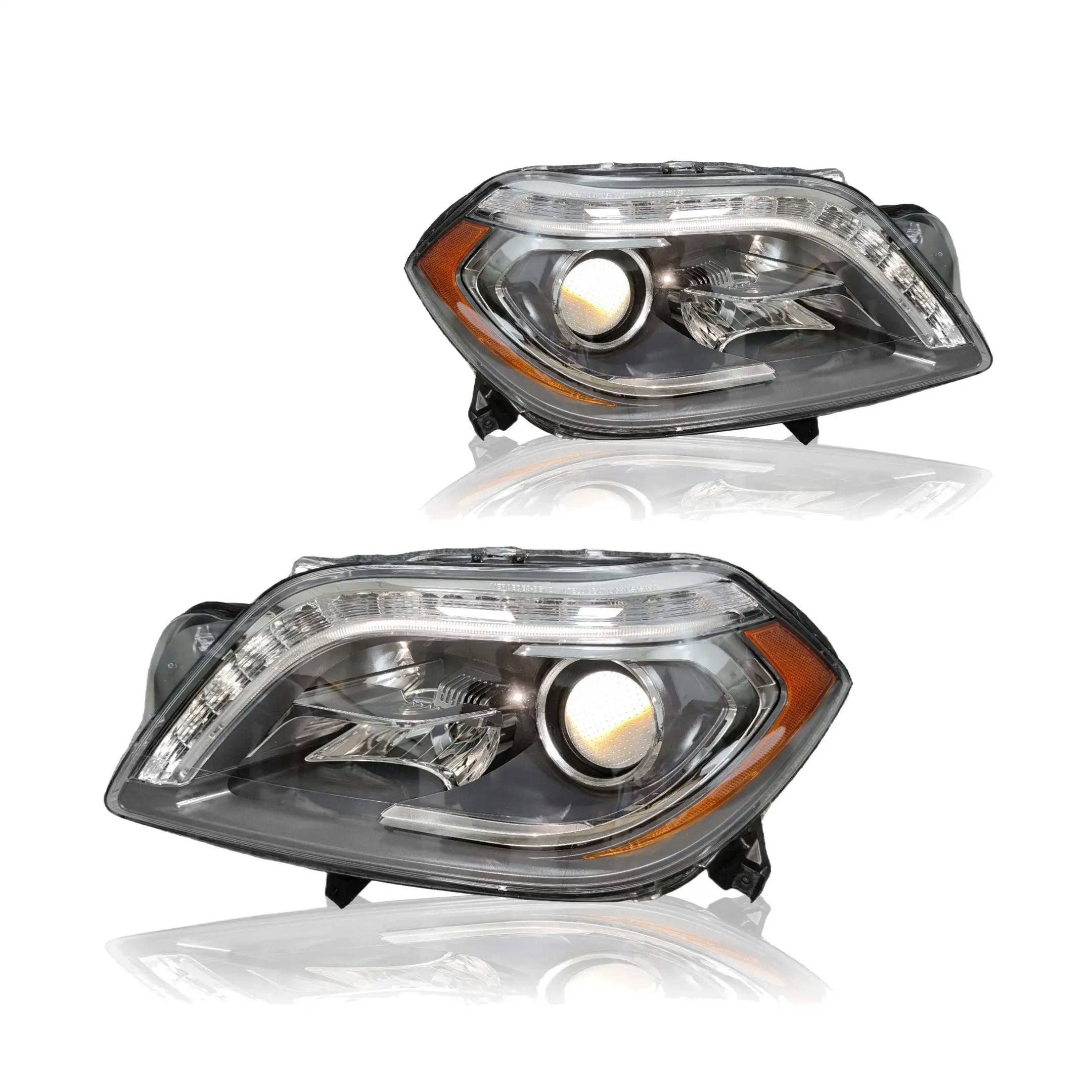 FOR 2012-2015 Benz W166 GL166 GL350 GL400 GL450 Xenon Headlights High Quality Original Head Lamp LED Cool White Light Front