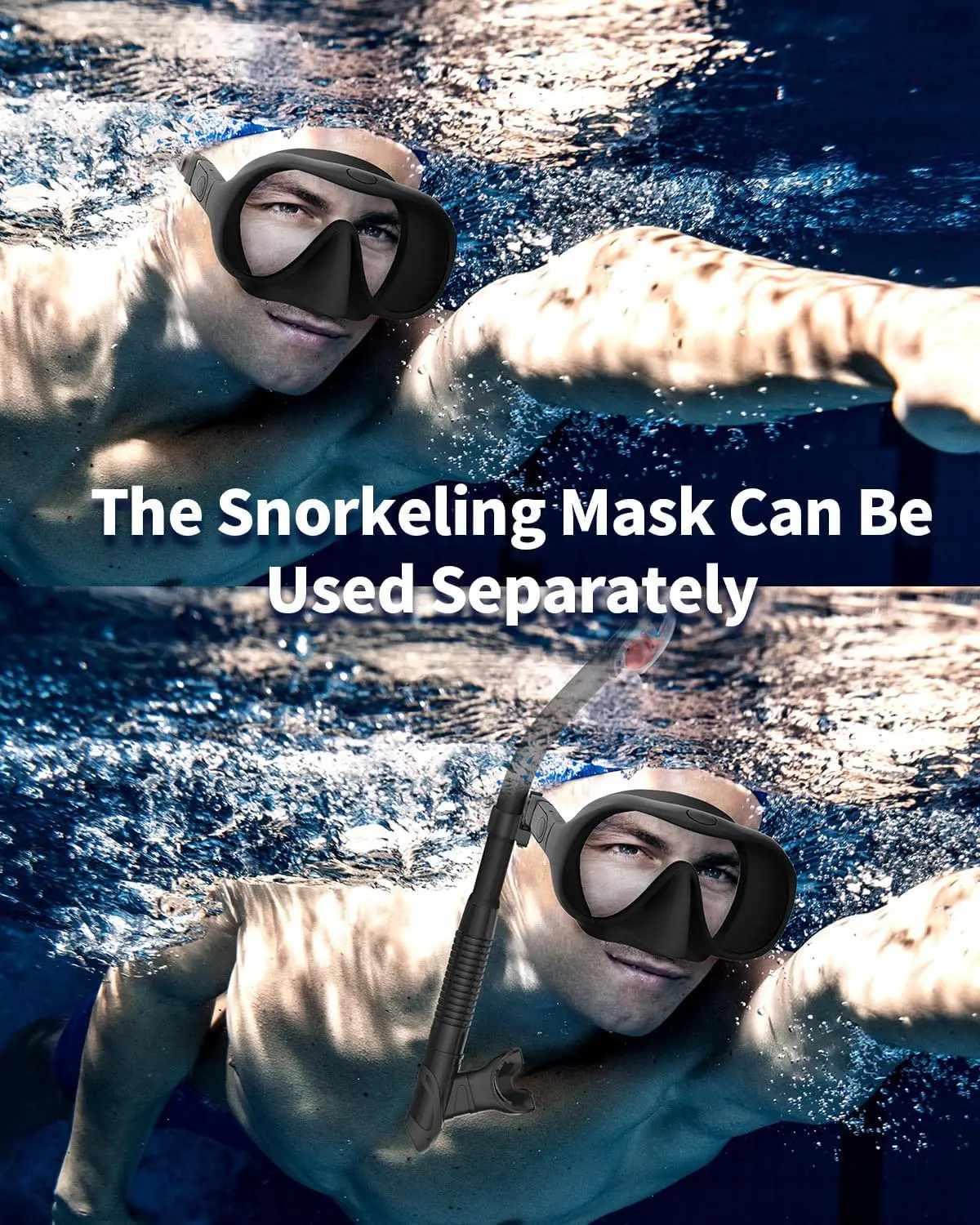 Snorkel Set Diving Snorkel Professional Swimming Underwater Breathing Tube Hose Equipment Diving And Snorkeling Device Full Dry Snorkel