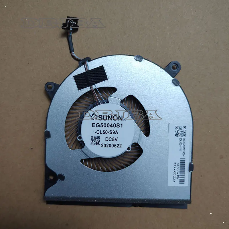 노트북 CPU 냉각 팬, HP MX450 M20333-001 EG50040S1-CL50-S9A, 5V, 2.50W, 4 핀