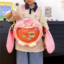 Kawaii Anime Plush Backpack with Large Capacity (E)