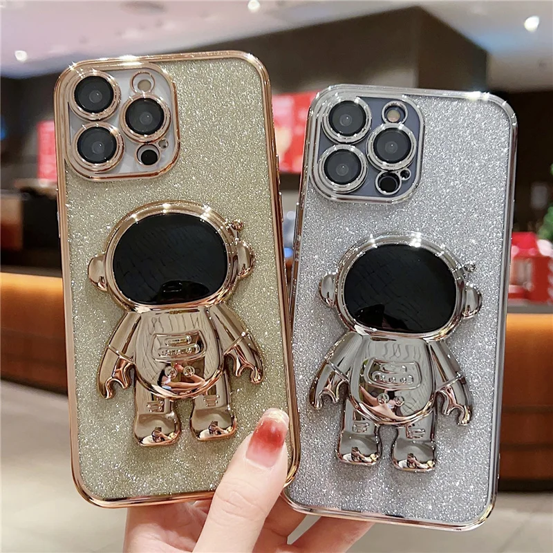 

Роскошный блестящий 3D-чехол для iPhone 14 Pro Max 13 Pro 11 XR X Xs 7 8 Plus