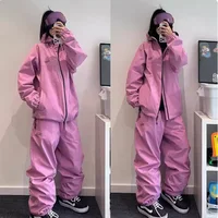 John snow 2025 New Male female couple Single and double board Ski suit set Loose type waterproof keep warm Ski pants ski jackets - Image 4