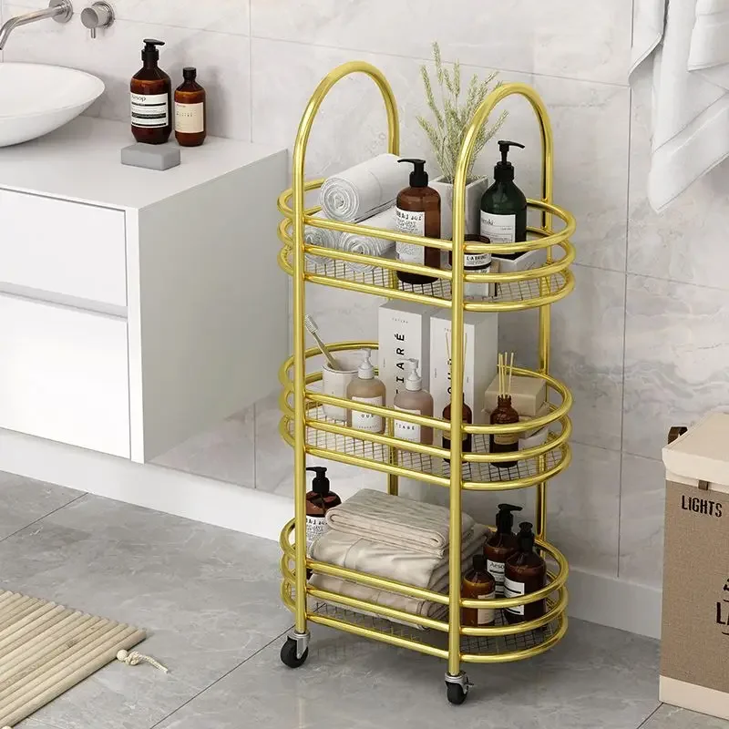 Kitchen Islands Trolleys Beauty Salon Trolley with Wheels Mobile Barber Shop Nail Tool Cart Storage Rack Multifunctional Racks