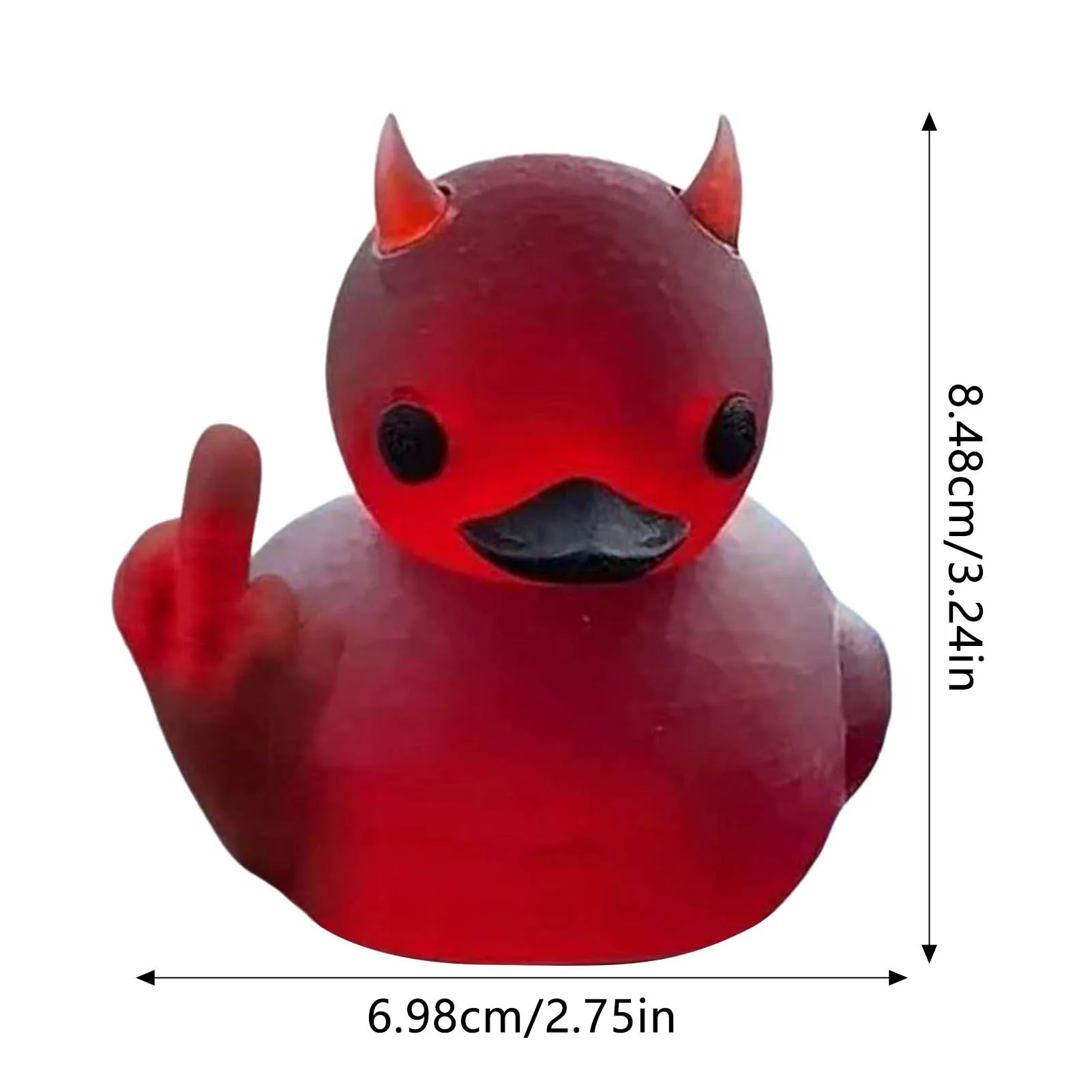 Devil Middle Finger Duck Desktop Auto Decoration Ducks for Bedroom Shelf Table Car Interior Decor Accessories 6