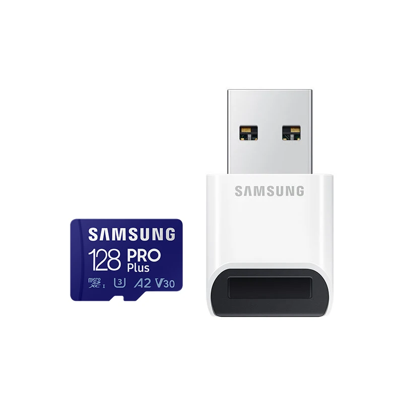 Original SAMSUNG PRO Plus microSDXC 128g 256g 512g A2 V30 Max 160MB/s Memory Card With USB 3.0 Card Reader TF Card For 4K Camera best memory card for mobile Memory Cards