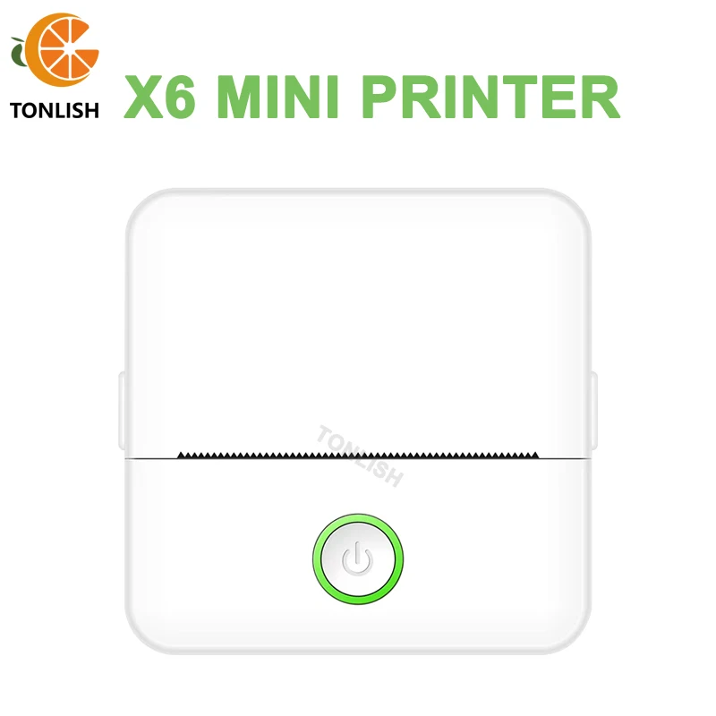 X6 portable mini printer thermal printing sticker wireless inkless
