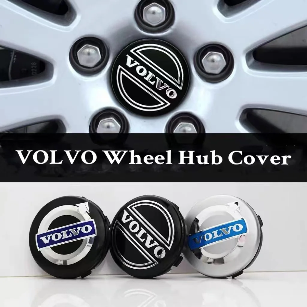 Car Hub Cap Wheel Rim Center Replace Cover 4Pcs For Volvo XC60 S60 V40 V50 V60 S80 S40 C30 AWD C70 S40 S60 S80 S90 T6 V70 V9 wheel center caps