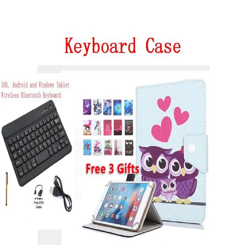 

Case For Alcatel 3T 8 9027W A30 9024W JOY TAB 2 8.0 protective sleeve keyboard cover+pen+USB