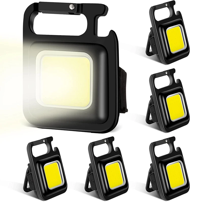 

USB Charging Mini LED Working Light Glare COB Keychain Emergency Lamps Strong Magnetic Outdoor Camping Light