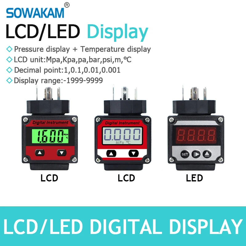 LCDLEDDisplayMeterHeadPressureTransmitterTemperatureTransmitter
