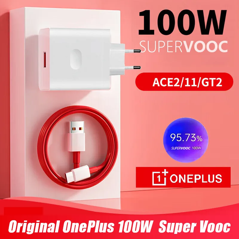 Chargeur d'origine Oneplus Smile Vooc, adaptateur secteur 100W, type-a, UE, US, câble super rapide de type C, 12, 11, 10 Pro Nord CE 3