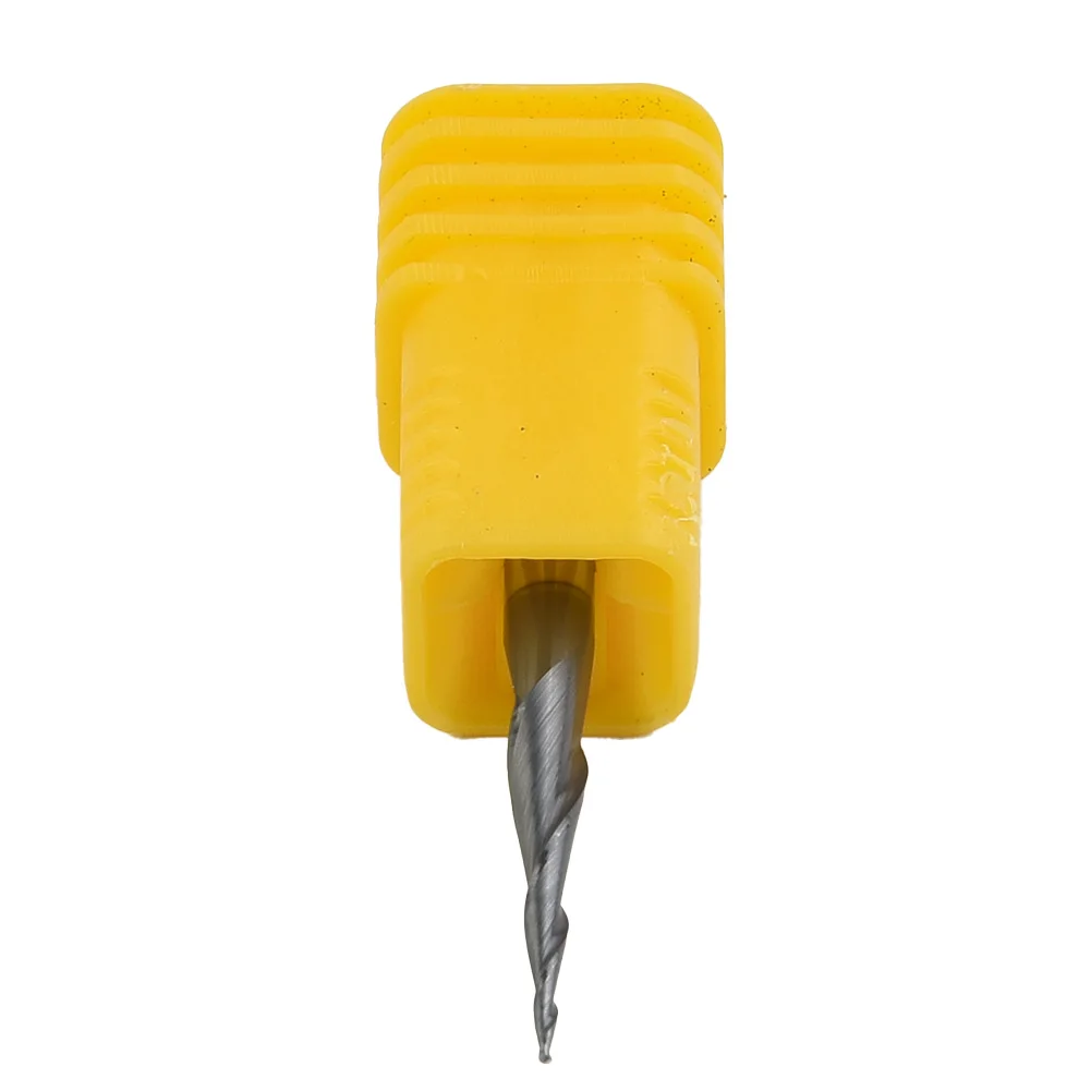 1/8 샹크 CNC 카바이드 볼 노즈 테이퍼드 엔드밀, 라디우스 0.25mm, 티알인 코팅, 연질 재료, 주철, 주강 절삭용