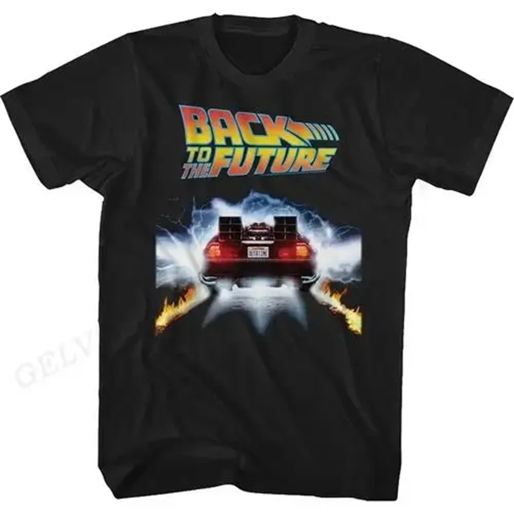 Zurück In Die Zukunft T Shirt Grafik Druck Männer Frauen Mode Hip Hop Streetwear Kurzarm Plus Größe Unisex T Shirt – Detail 2