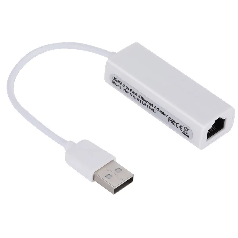 Portable Super Speed Ethernet USB 2.0 to RJ45 Lan Wired Network Card Adapter for PC Laptop LAN Adapter