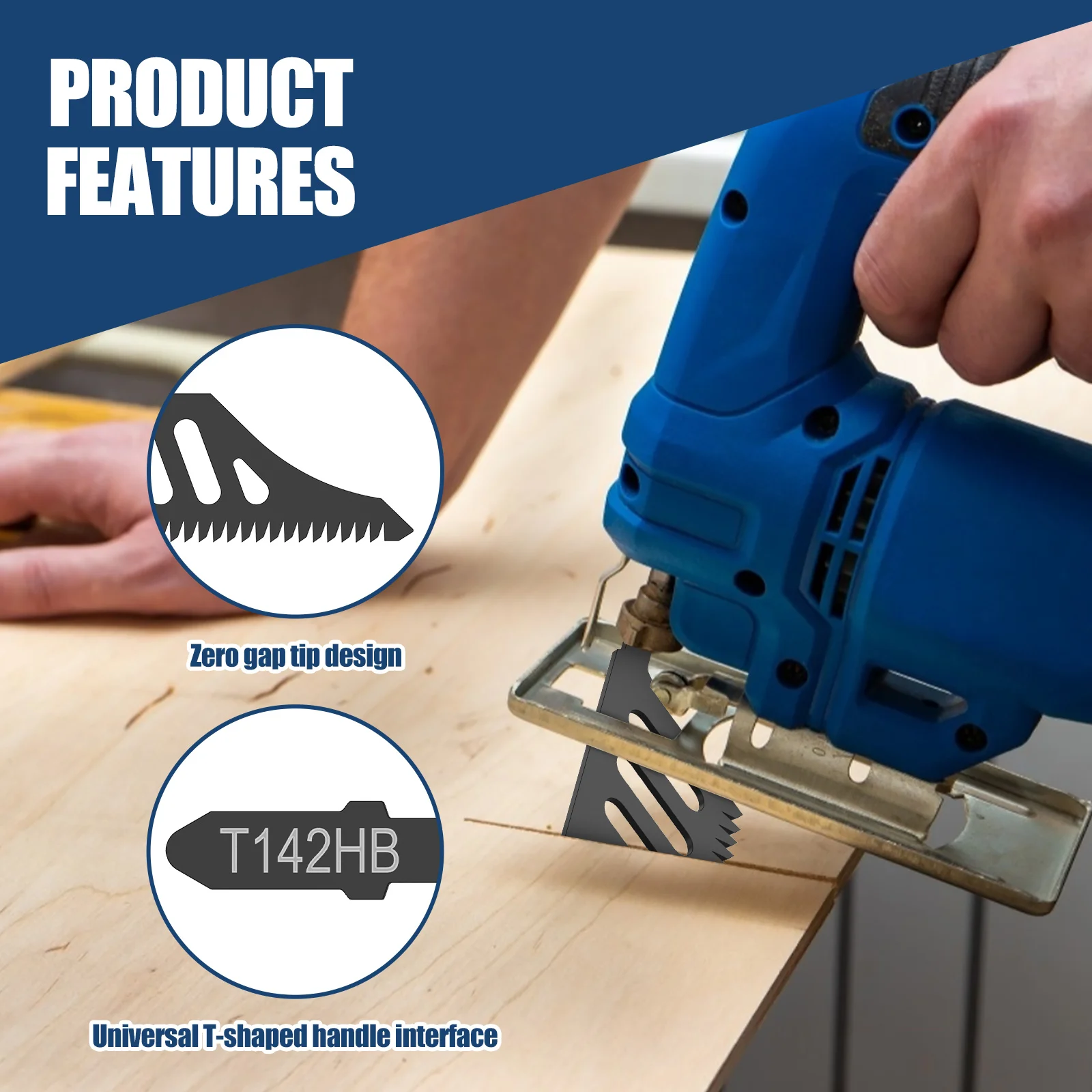 Heavy Duty Carbon Steel Jigsaw Blade for Wood Cutting