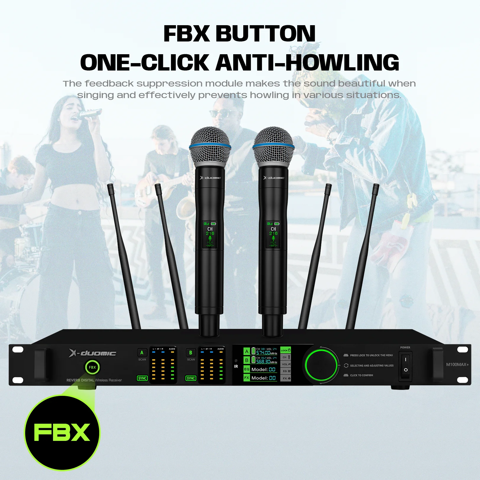 X-DUOMIC multifunctional true diversity wireless microphone