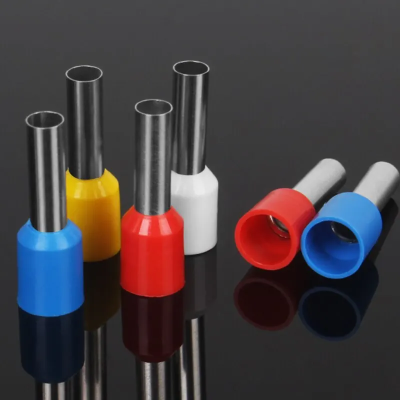 Tubular Crimp Terminals European Type Cold Crimp Terminals Electrician Electrical Insulation Kits 300pcs terminal connector soldering terminal