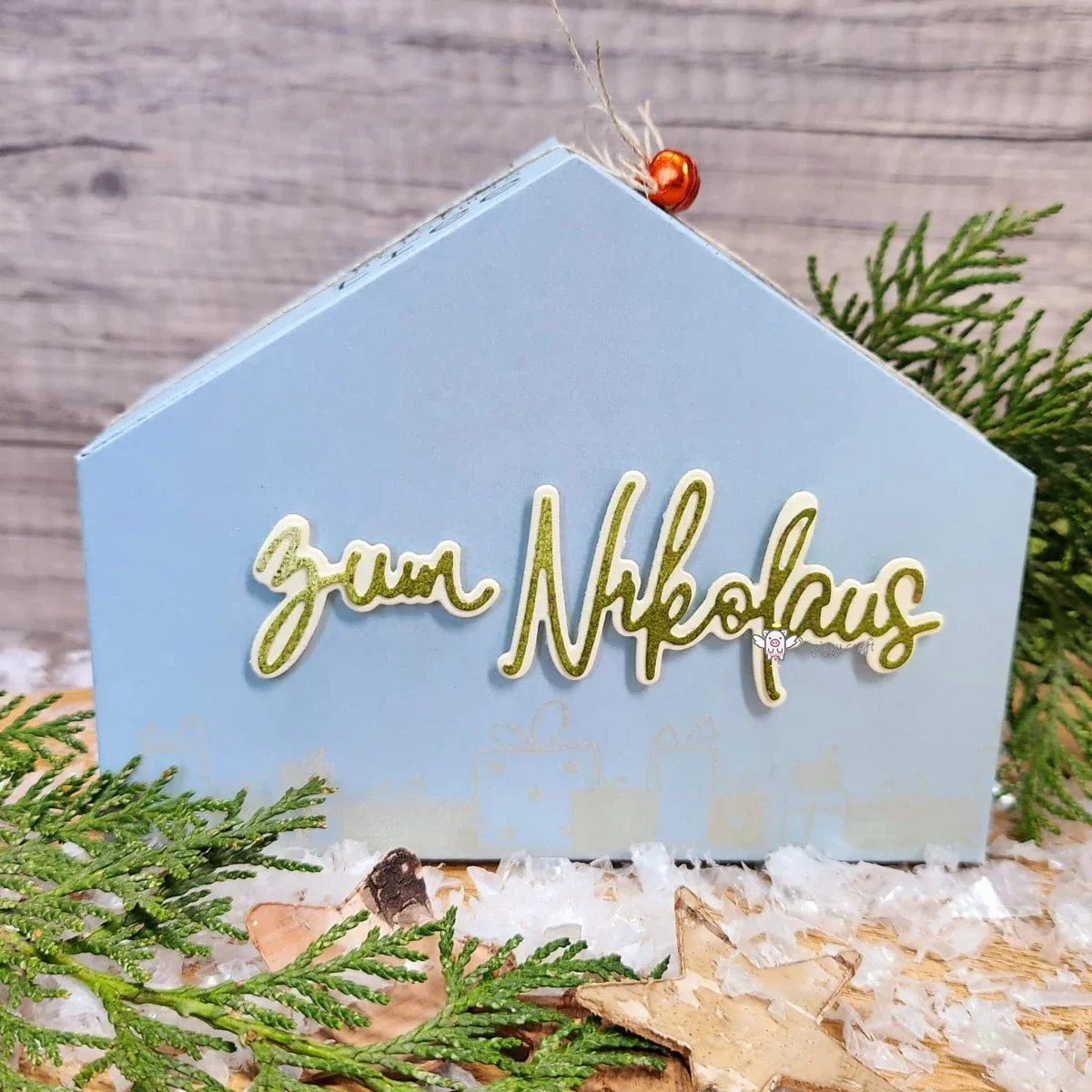 Mmao Craft Metall-Stanzformen, geschnittene Matrizenform, Nikolaus-Buchstabe, Sammelalbum, Papier, Basteln, Messerform, Klingenstanzer, Schablonen