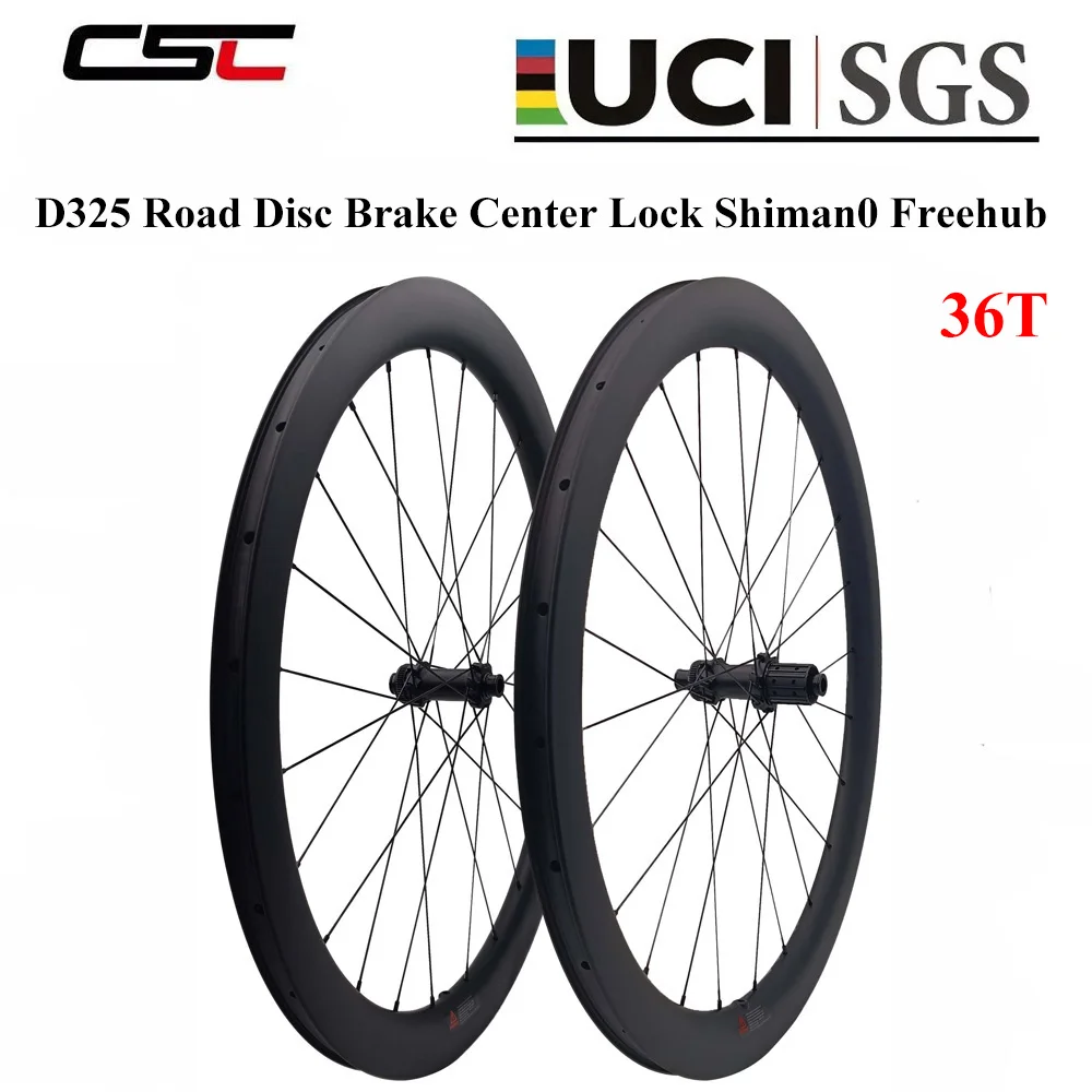 CSC-ロードバイク用カーボンディスクホイール,38mm, 50mm, 60mm, 700c