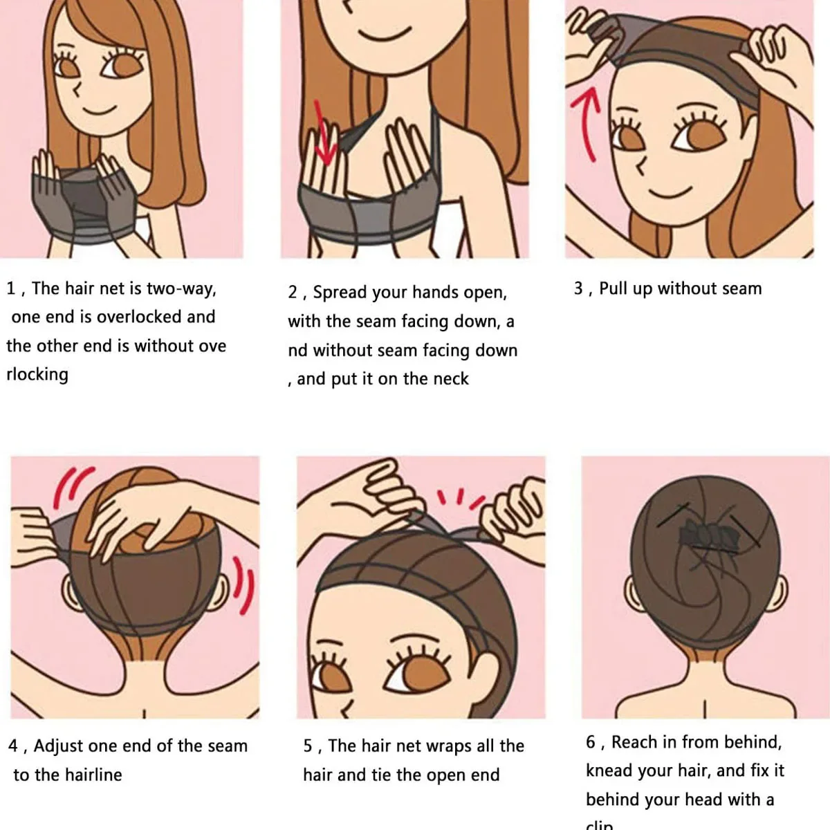 1PC Nylon Hair Net New Stretchable Elastic Hairnets Fashion Mesh Weaving Wig Caps Making Wig Tools