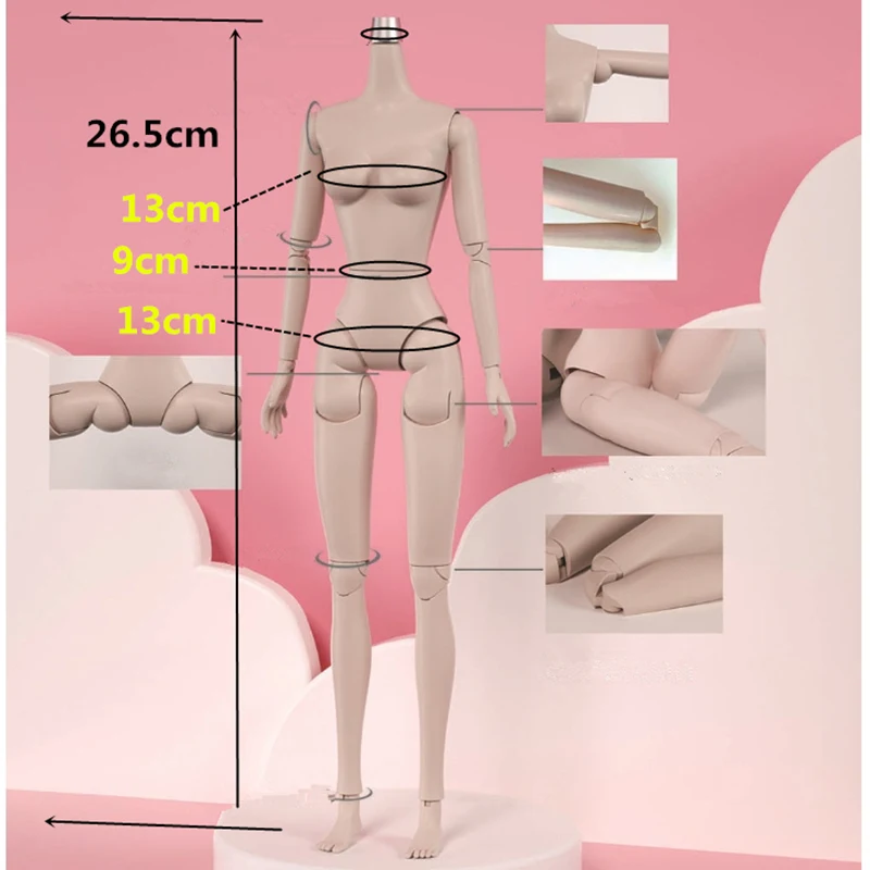 New Arrival 1/6 FR Doll's Body 26.5cm Height Mjd Accessories for 30cm Doll Dress Up Toys for Children 3